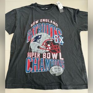 Abercrombie & Fitch XXL New England Patriots black shirt NWT